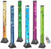 90cm LED Bubble Fish Tank - Color-Changing Mood Lamp with Soothing Water Effects, Large Aquarium Tube Decor ( Multi)
